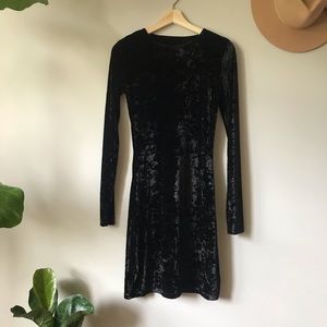 90s crushed velvet dress